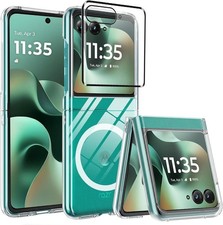 Magnetic Case Screen Protector for Motorola Razr 2026/2025/2024 Slim Clear