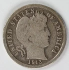 VG 1913 S  Barber Dime