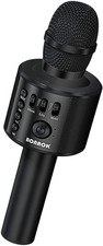 BONAOK Wireless Bluetooth Karaoke Microphone,3-in-1 Portable Handheld Black