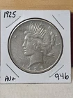 1925- SILVER PEACE DOLLAR- BETTER DATE & GRADE - NO RESERVE AUCTION- #946