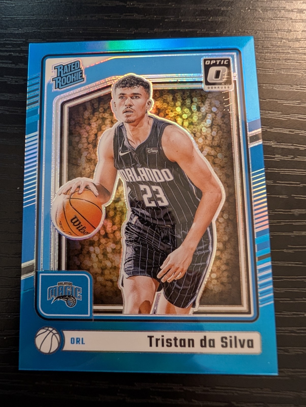 Tristan Da Silva 2024-25 Panini Donruss Optic #260 Aqua /225 (RC)
