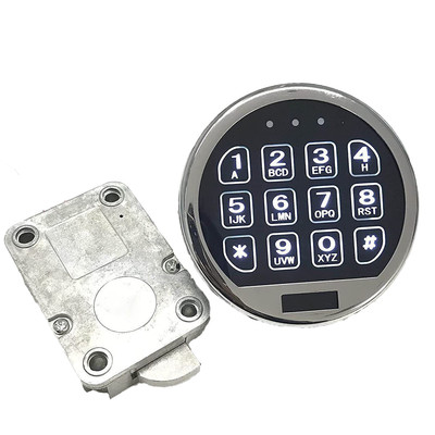  Electronic Safe Lock LED Keypad Chrome Safe Lock Replacement With Swing Bolt