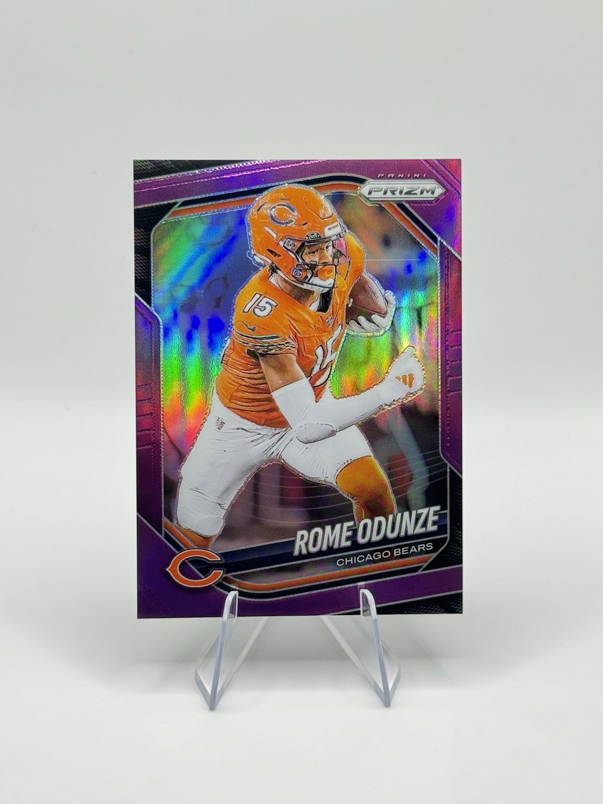 Rome Odunze 2025 Panini Prizm Football Purple Prizm /125 #8