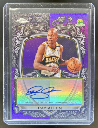 2025 Topps Chrome Ray Allen Refractors Purple (RAW)