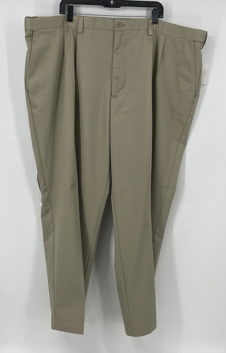 Pantaloni Chino IZOD Uomo, American Chino, Modello Slim Fit Flat Front, Vestibilità Affusolata, Collezione Classica