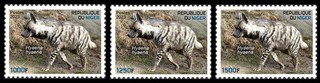 NIGER 2023 SET 3V BIODIVERSITY HYENA HYENAS MNH