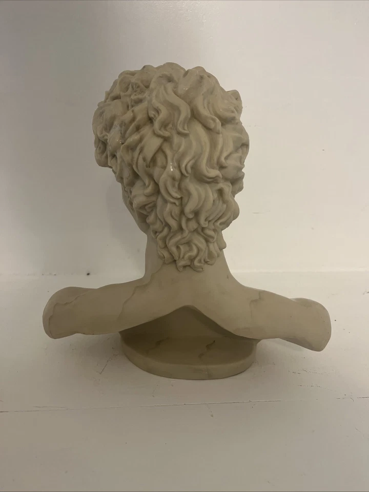 Busto Miguel Ángel’s David Estatua De Colección Hecha a Mano Estilo Mármol Decoración De Colección Foto 3 de 4