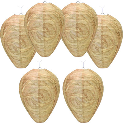 Hanging Fake Wasp Nest Decoy Outdoor Fake Hornets Nest Decor for Home and Garden