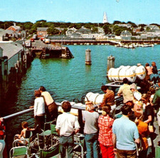 Vintage Postcard View Of Nantucket Harbor Nantucket Massachusetts MA c1971