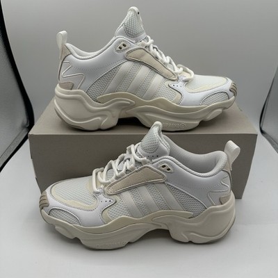 Adidas Magmur Runner Naked Shoes Womens 10 White/Cream Sneakers adiPRENE+ G54683