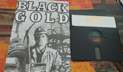 Black Gold (Starbyte 1993) Commodore 64 (Disk & Manual) works 8-bit classic C64
