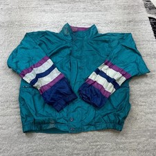 VTG Christian Dior Monsieur Track Jacket Large Green Full Zip Dazzle Y2K 80s 90s