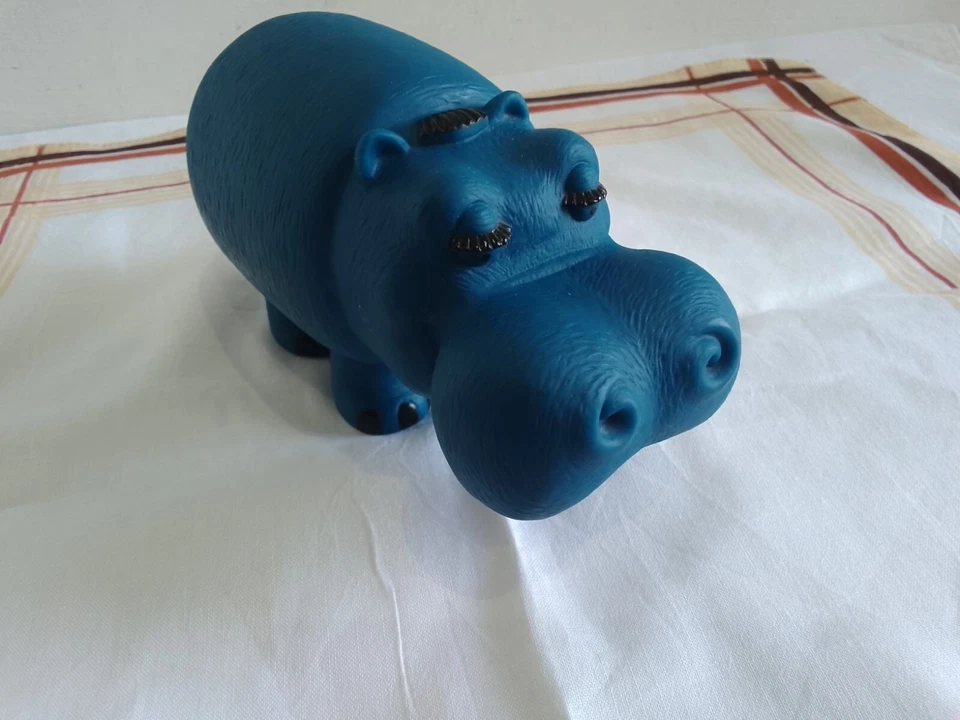 Pippo Ippopotamo Lines Huggies Design Armando Testa 15 cm, vintage - Immagine 2 di 4