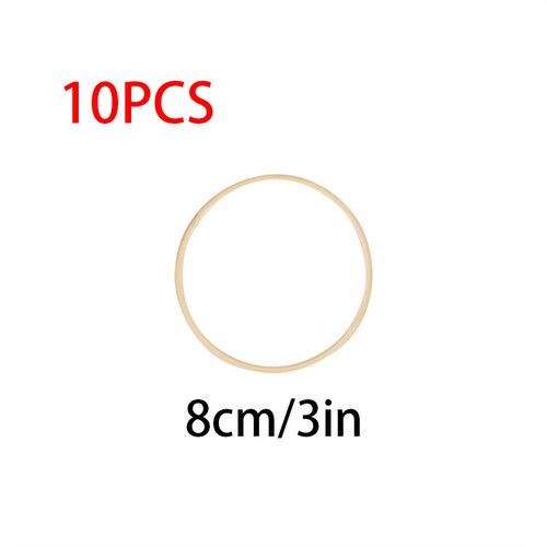 10PCS Dream Catcher Rings Round Wooden Bamboo Hoop Craft Tool Decor Supplies DIY - Picture 12 of 20