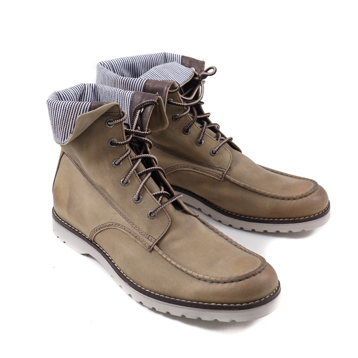 Wolverine 1883 'Clapton' Moc Toe Tan Leather Ankle Boot US 11