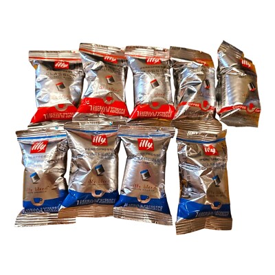 9 illy coffee iperespresso capsules Individual Wrapped 5-CLASSICO 4-DECAFFEINATO