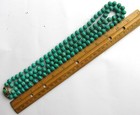 Vintage VOGUE Signed Bird Nest Turquoise Banded Bead Necklace Mutli Strand 22" — photo 5