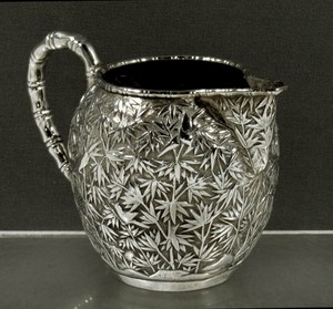 Chinese Export Silver Pitcher c1890 Wang Hing