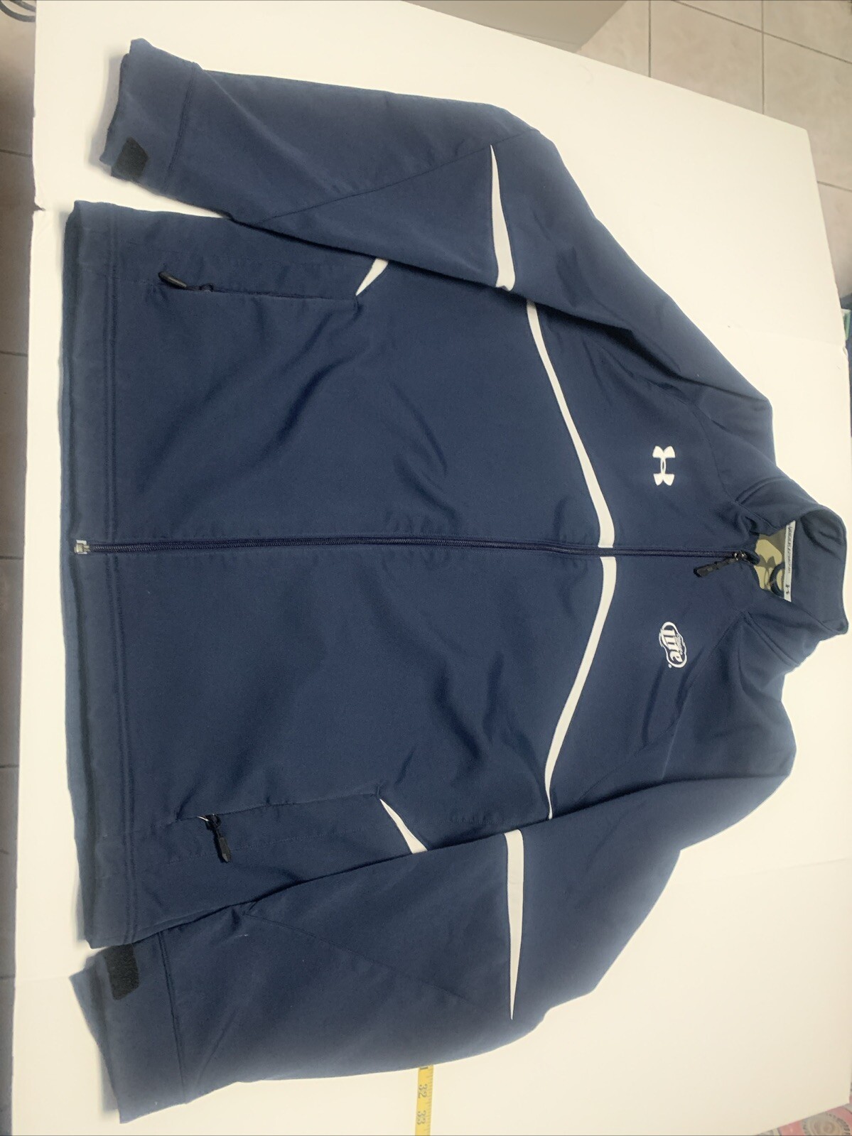 Rare Under Armour Performance Soft Shell Blue Jac… - image 1