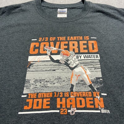 Cleveland Browns Joe Haden T-shirt 2/3 Of The Earth Is Covered 23 Mens  Large