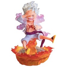 One Piece Nica Luffy Gear 5 Anime Action Figures Statue Display Figurine Toppers