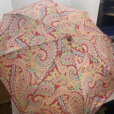 Vera Bradley Umbrella Capri Melon Multi Paisley Compact Automatic Retired
