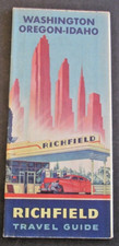VTG Washington Oregon Idaho Richfield Travel Tourist Guide Booklet 20x27 Map