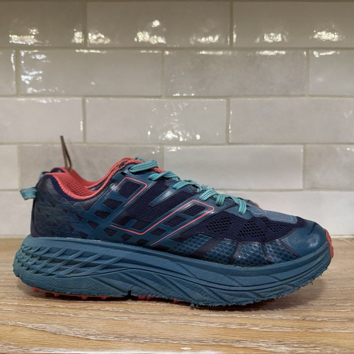 Hoka One One Speedgoat 2 Ceramic/Peacoat Women’s Sz 8.5 - Picture 5 of 10