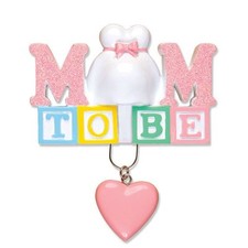 Personalized Christmas Ornament Mom To Be Pregnant Mom Expecting Parent - Gift