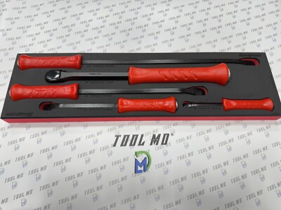 Snap-on Tools USA NEW 5-Piece RED Striking Prybar & Chisel Foam
