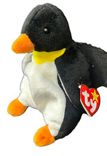 Ty Beanie Baby 1995 Retired Waddle the Penguin Plush Stuffed Animal