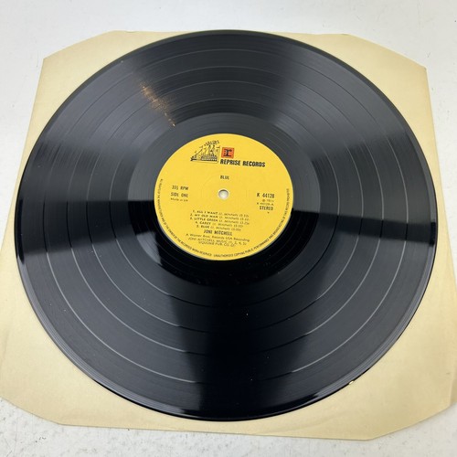 Joni Mitchell Blue Vinyl Record VG+/VG UK Reprise Album Texture Sleeve K44128 - Foto 6 di 24