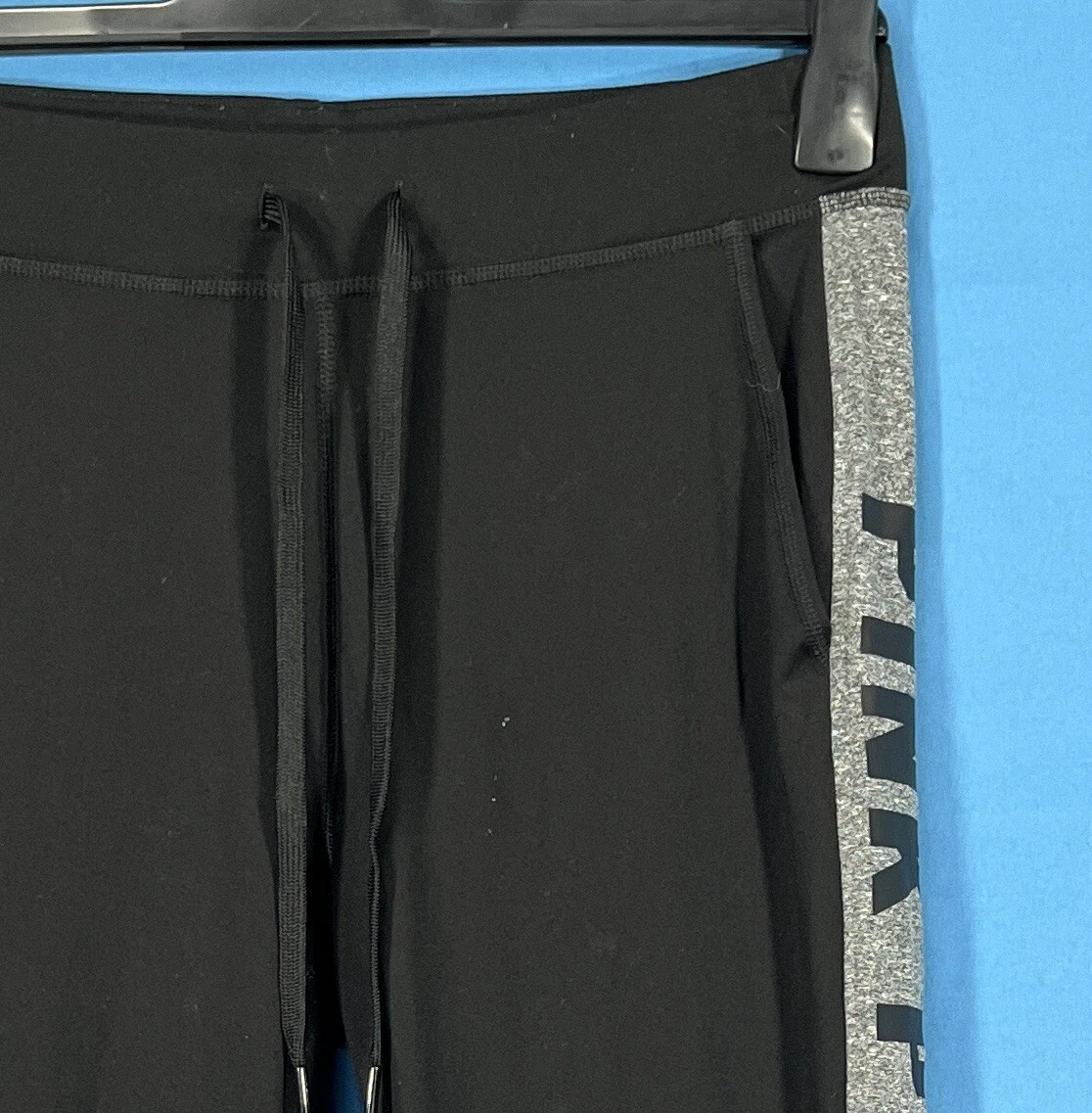victoria-secret-vs ultimate stretch knit logo spellout sweatpants