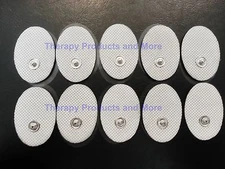 +BONUS+ Small OVAL Massage Pads Electrodes (20) for Health Herald Massager TENS