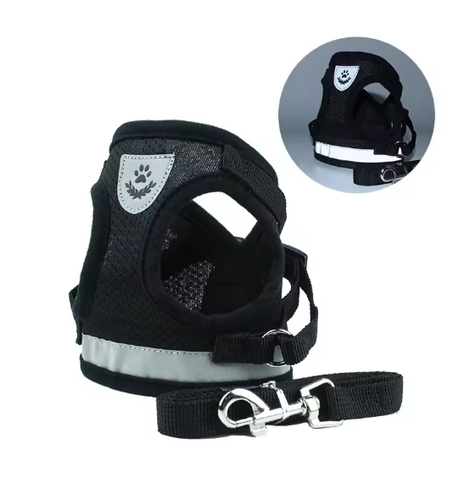Hundegeschirr Brustgeschirr Katzen Hunde verstellbar Gr. gepolstert Nylon - Photo 8/10