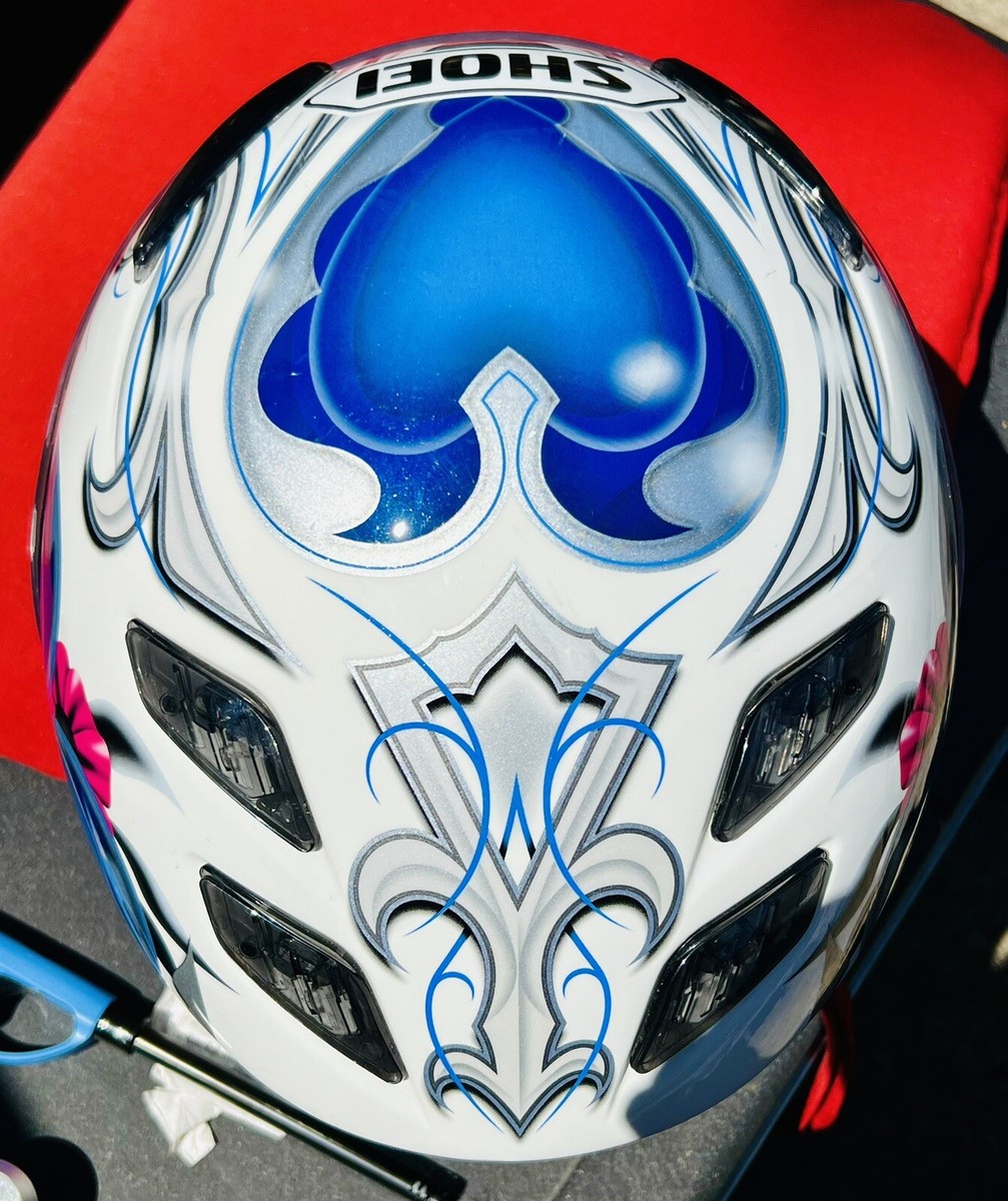 shoei corazon helmet Shoei RF-1100 Women's CORAZON Hearts Full Face Helmet/Size Small/Clear  Visor