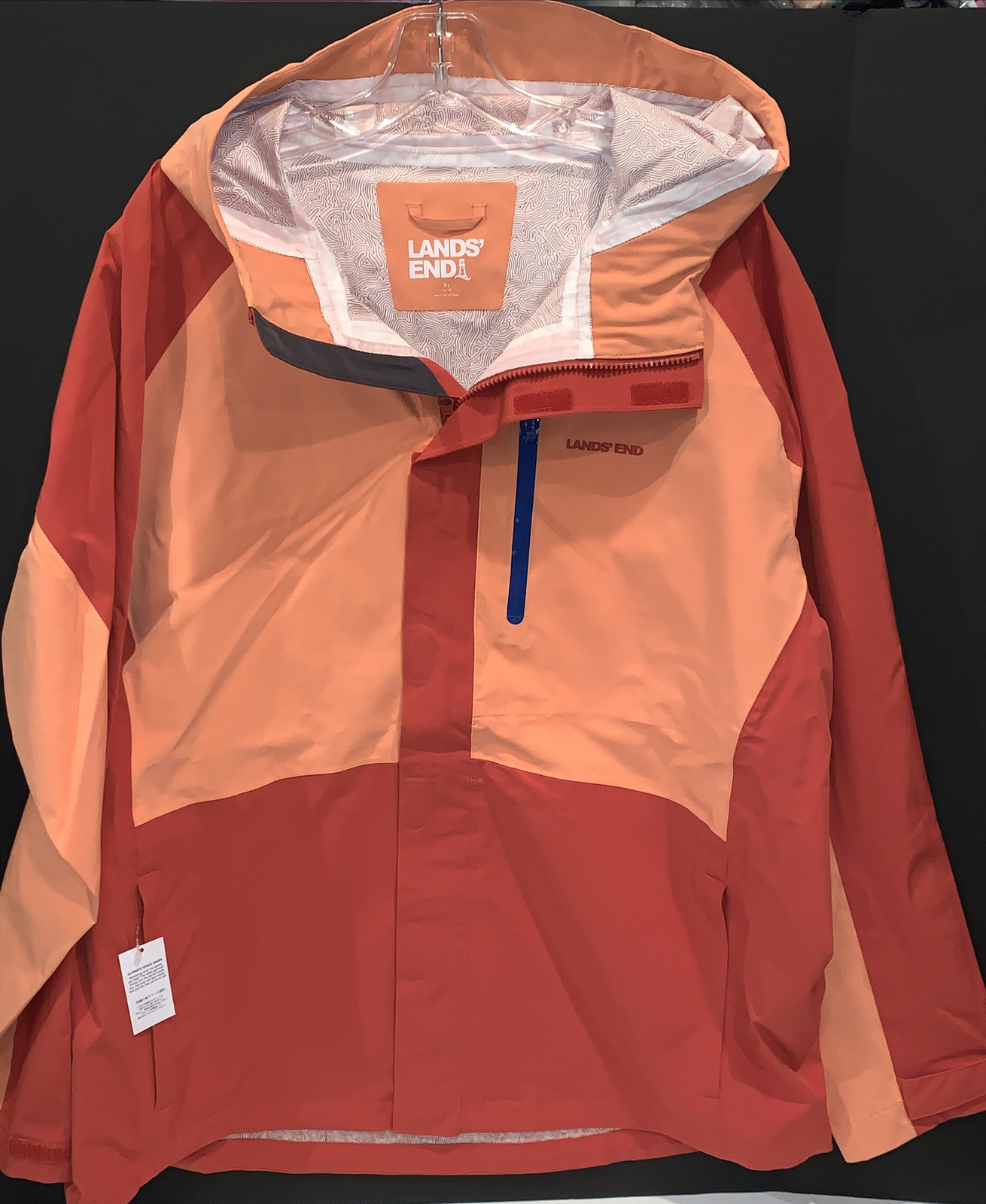 lands end rain jacket with hood