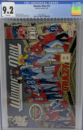 Wonder Man The Crazy 8 Issue #19 Marvel Comics 1993 CGC Graded 9.2 Comic Book 🔥