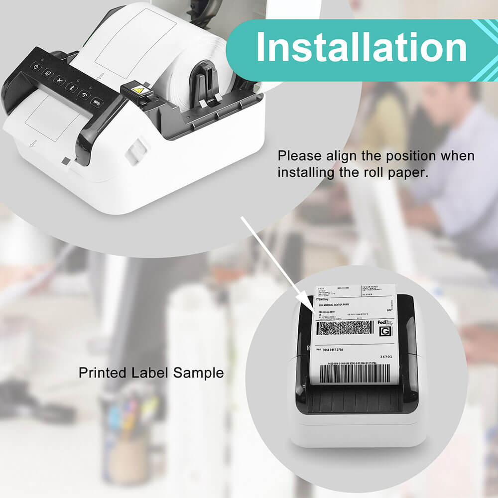 30 Rotoli DK22243 DK-22243 102mm X 30,48m Etichette Adesive Continuo - Foto 9