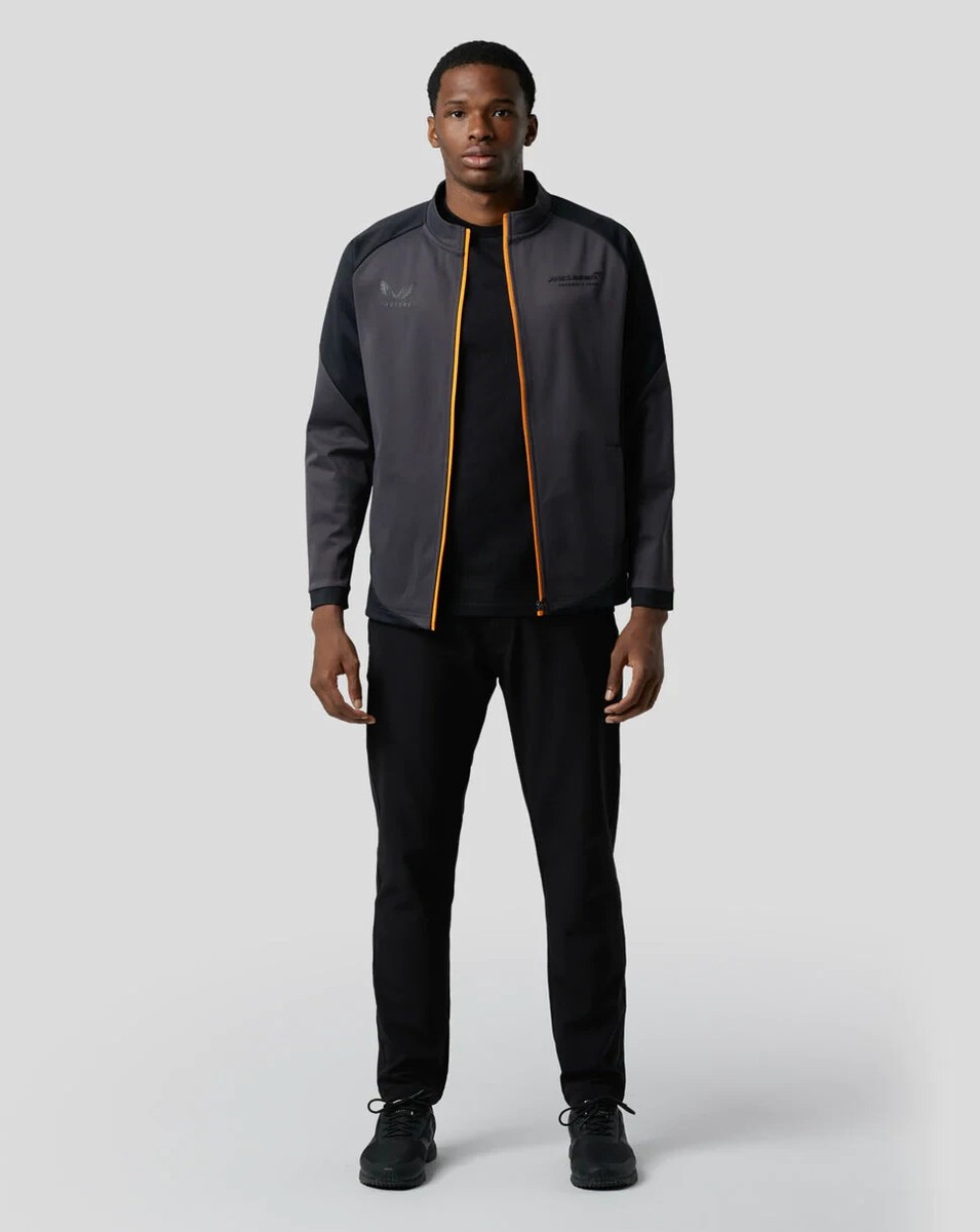 New McLaren F1 Team Active Dualbrand Softshell Jacket black Grey Small