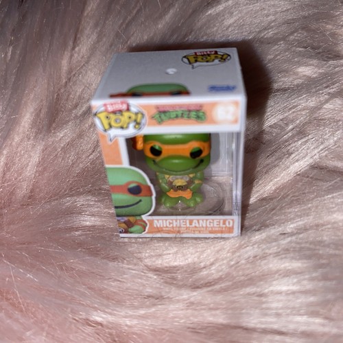 Funko Bitty Pop! Teenage Mutant Ninja Turtles TMNT Modellino Michelangelo #62 vinile - Foto 3 di 4