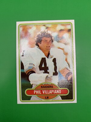 1980 Topps Phil Villapiano Oakland Raiders #23