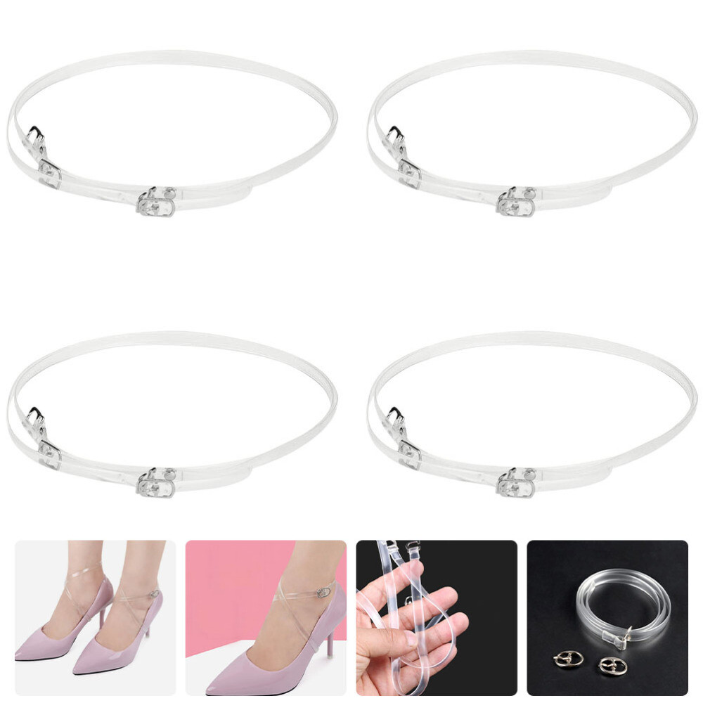 APL 4 Paia Tacchi Alti Anti Tacco Stringati Donna Trasparente Lacci Tacchi Alti