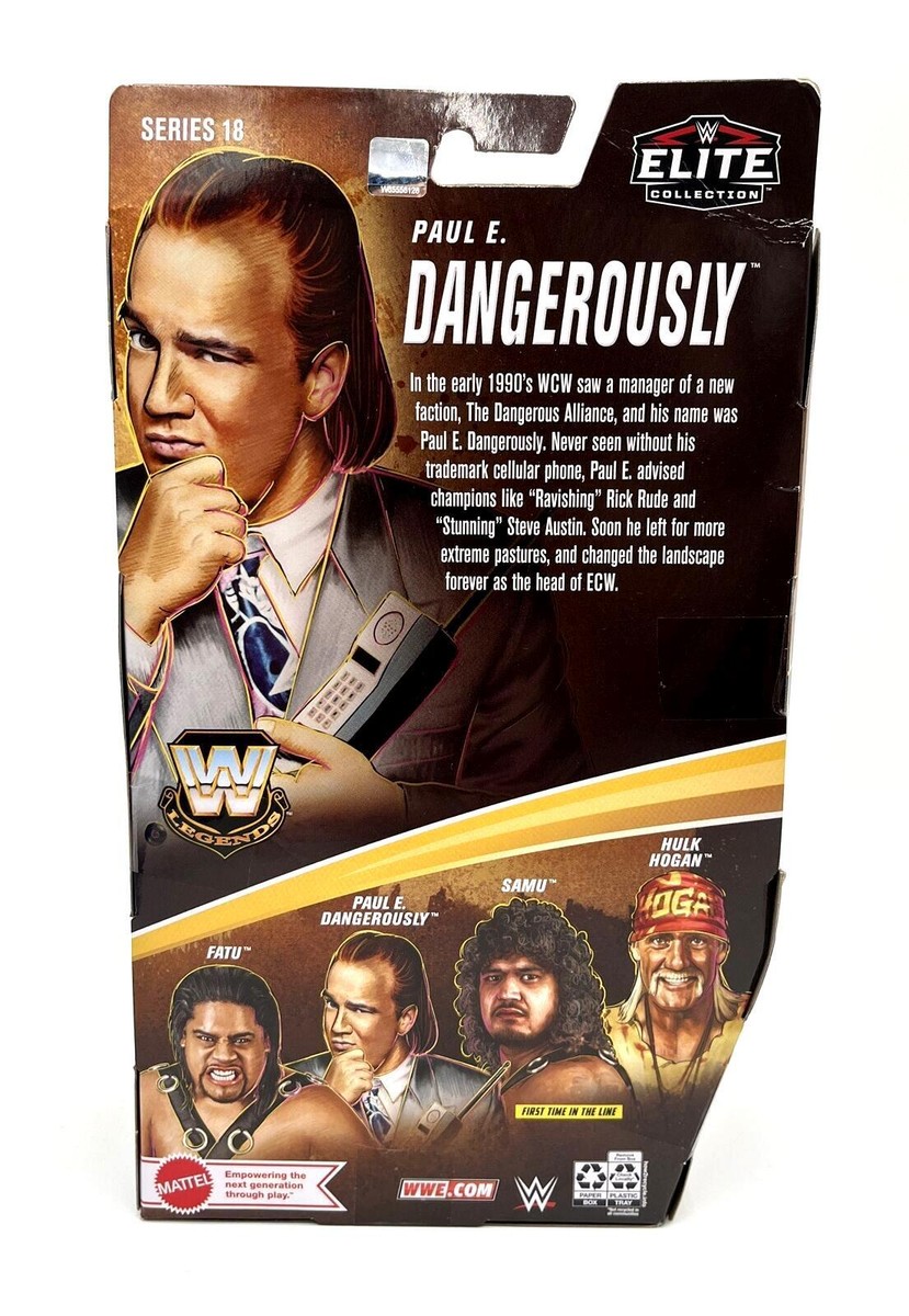 WWE Elite Legends Paul E Dangerously ECW WWF Flashback Paul Heyman