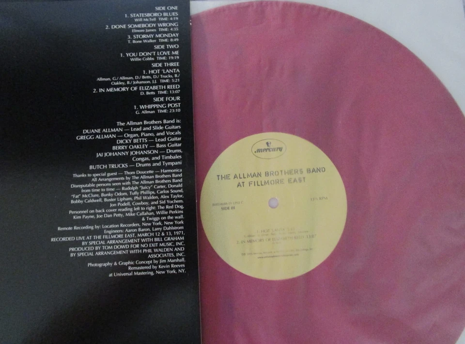 VINYL LP RECORD [ALLMAN BROTHERS BAND] [LIVE at the FILLMORE] [SPECIAL EDITION] - Image 2 of 4