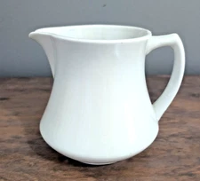 Antique Syracuse China White Ironstone Pitcher 6" Milk Jug O.P.CO. Tableware