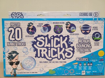 Slick Tricks MAGIC Bubble Kit 20 Bubble Tricks Kids 5+ years Bouncing ...