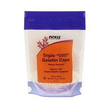 Now Foods Triple "000" Empty Gelatin Capsules, 200 Capsules
