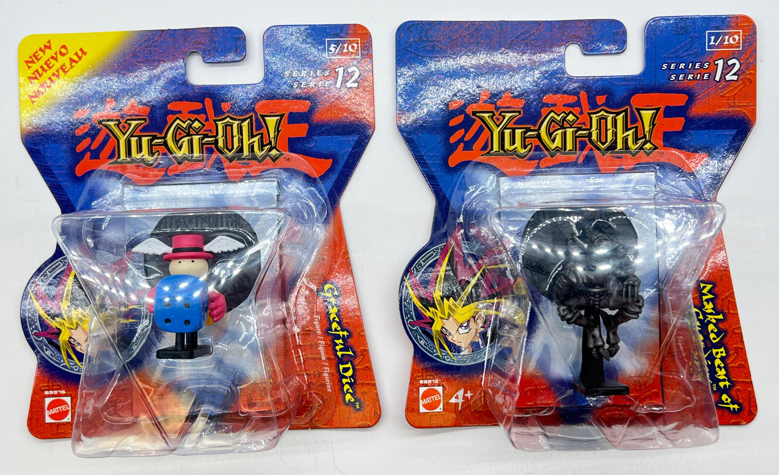 YU-GI-OH! 2 Series 12 Figures New Graceful Dice & Masked Beast of Guardins 2004