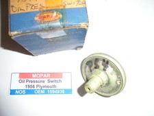 Nos Chry 1954 Plymouth 1954-56 Oil Pressure Sending Unit Oem 1594936